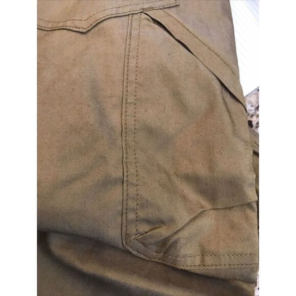 NEW Brothers Sons Hiking Work Pants 30x34” Khaki Pockets Zip Cotton Cool Max Zip - Picture 5 of 13